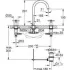 Смеситель для раковины GROHE Atrio двухвентильный на 3 отверстия, хром (20008003) Смеситель для раковины GROHE Atrio двухвентильный на 3 отверстия, хром (20008003)