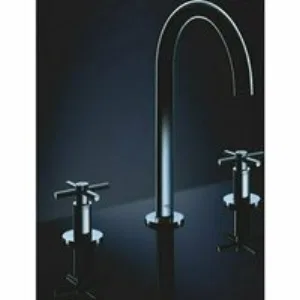 Смеситель для раковины GROHE Atrio двухвентильный на 3 отверстия, хром (20008003) Смеситель для раковины GROHE Atrio двухвентильный на 3 отверстия, хром (20008003)