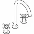 Смеситель для раковины GROHE Atrio двухвентильный на 3 отверстия, хром (20008003) Смеситель для раковины GROHE Atrio двухвентильный на 3 отверстия, хром (20008003)