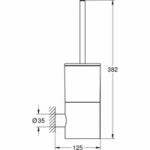 Tуалетный ёршик GROHE Atrio с держателем, хром (40314003) Tуалетный ёршик GROHE Atrio с держателем, хром (40314003)