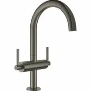 Смеситель для раковины GROHE Atrio двухвентильный, темный графит матовый (21022AL3)