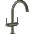 Смеситель для раковины GROHE Atrio двухвентильный, темный графит матовый (21022AL3) Смеситель для раковины GROHE Atrio двухвентильный, темный графит матовый (21022AL3)