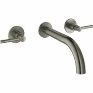 Внешняя часть смесителя для раковины GROHE Atrio на 3 отверстия, двухвентильный, темный графит матовый (20169AL3)