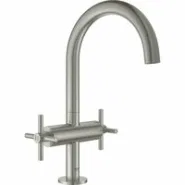 Смеситель для раковины GROHE Atrio двухвентильный, суперсталь (21019DC3)