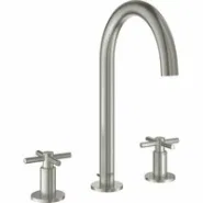 Смеситель для раковины GROHE Atrio двухвентильный на 3 отверстия, суперсталь (20008DC3)