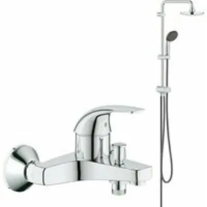 Душевая система GROHE Vitalio Start System 180 Flex со смесителем для ванны, хром (NSB0155) Душевая система GROHE Vitalio Start System 180 Flex со смесителем для ванны, хром (NSB0155)