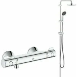 Душевая система GROHE Vitalio Start System 180 Flex с термостатом для душа, хром (NSB0159) Душевая система GROHE Vitalio Start System 180 Flex с термостатом для душа, хром (NSB0159)