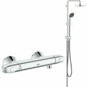 Душевая система GROHE Vitalio Start System 180 Flex с термостатом для душа, хром (NSB0160) Душевая система GROHE Vitalio Start System 180 Flex с термостатом для душа, хром (NSB0160)