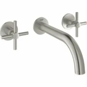 Внешняя часть смесителя для раковины GROHE Atrio настенного монтажа на 3 отверстия, двухвентильный, суперсталь (20164DC3) Внешняя часть смесителя для раковины GROHE Atrio настенного монтажа на 3 отверстия, двухвентильный, суперсталь (20164DC3)