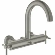 Смеситель для ванны GROHE Atrio двухвентильный, внешнего монтажа, суперсталь (25010DC3)