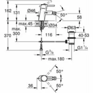 Смеситель для биде GROHE Concetto, S-size, хром (32208001) Смеситель для биде GROHE Concetto, S-size, хром (32208001)