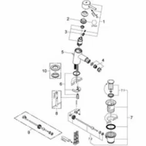 Смеситель для биде GROHE Concetto, S-size, хром (32208001) Смеситель для биде GROHE Concetto, S-size, хром (32208001)