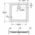 Душевой поддон GROHE 800x800, универсальный, белый (39302000) Душевой поддон GROHE 800x800, универсальный, белый (39302000)