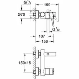 Смеситель для ванны GROHE Concetto, хром (32211001) Смеситель для ванны GROHE Concetto, хром (32211001)