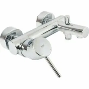 Смеситель для ванны GROHE Concetto с душевым гарнитуром, хром (32212001) Смеситель для ванны GROHE Concetto с душевым гарнитуром, хром (32212001)