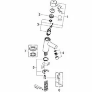 Смеситель для раковины GROHE Concetto с ограничением расхода воды, хром (3224010E) Смеситель для раковины GROHE Concetto с ограничением расхода воды, хром (3224010E)