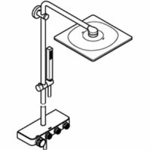 Душевая система GROHE Euphoria SmartControl System 310 Cube Duo с термостатом для душа, хром (26508000) Душевая система GROHE Euphoria SmartControl System 310 Cube Duo с термостатом для душа, хром (26508000)