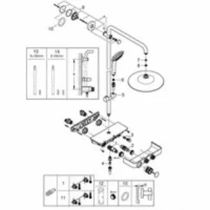 Душевая система GROHE Euphoria SmartControl System 260 Mono с термостатом для душа, хром (26509000) Душевая система GROHE Euphoria SmartControl System 260 Mono с термостатом для душа, хром (26509000)