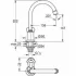 Кран для раковины GROHE Costa L, без функции смешивания, хром (20393001) Кран для раковины GROHE Costa L, без функции смешивания, хром (20393001)