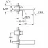 Внешняя часть смесителя для раковины GROHE Eurocube на 2 отверстия, S-Size, хром (19895000) Внешняя часть смесителя для раковины GROHE Eurocube на 2 отверстия, S-Size, хром (19895000)