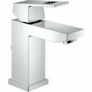 Смеситель для раковины GROHE Eurocube с донным клапаном и ограничением расхода воды, хром (2312700E)