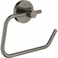 Держатель для туалетной бумаги без крышки GROHE Essentials, тёмный графит глянец (40689A01)