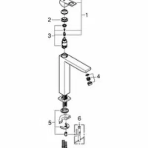 Смеситель для раковины GROHE Eurocube, XL-size, хром (23406000) Смеситель для раковины GROHE Eurocube, XL-size, хром (23406000)