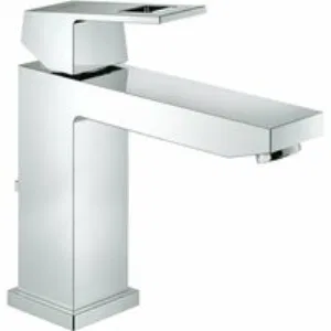 Смеситель для раковины GROHE Eurocube с донным клапаном, M-size, хром (23445000) Смеситель для раковины GROHE Eurocube с донным клапаном, M-size, хром (23445000)