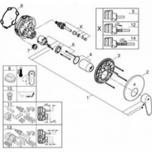 Внешняя часть смесителя для ванны GROHE Eurodisc Cosmopolitan с переключателем на 2 положения, хром (24056002) Внешняя часть смесителя для ванны GROHE Eurodisc Cosmopolitan с переключателем на 2 положения, хром (24056002)