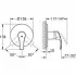 Внешняя часть смесителя для душа GROHE Eurosmart, хром (24042002) Внешняя часть смесителя для душа GROHE Eurosmart, хром (24042002)