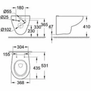 Система инсталляции GROHE Solido 5 в 1, с подвесным унитазом Bau Ceramic и панелью смыва Skate Cosmopolitan (39586000) Система инсталляции GROHE Solido 5 в 1, с подвесным унитазом Bau Ceramic и панелью смыва Skate Cosmopolitan (39586000)