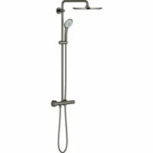 Душевая система GROHE Euphoria System 310 с термостатом для душа, темный графит глянцевый (26075A00) Душевая система GROHE Euphoria System 310 с термостатом для душа, темный графит глянцевый (26075A00)