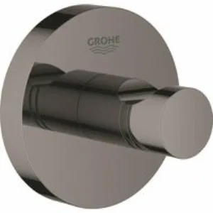 Крючок для халата GROHE Essentials, тёмный графит глянец (40364A01) Крючок для халата GROHE Essentials, тёмный графит глянец (40364A01)