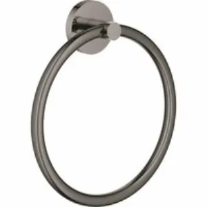 Кольцо для полотенца GROHE Essentials, тёмный графит глянец (40365A01) Кольцо для полотенца GROHE Essentials, тёмный графит глянец (40365A01)