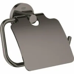 Держатель для туалетной бумаги GROHE Essentials, тёмный графит глянец (40367A01) Держатель для туалетной бумаги GROHE Essentials, тёмный графит глянец (40367A01)