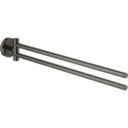 Держатель для полотенца GROHE Essentials двойной, поворотный, тёмный графит глянец (40371A01)