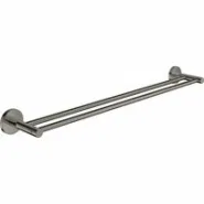Держатель для полотенца GROHE Essentials 600 мм, двойной, тёмный графит глянец (40802A01)