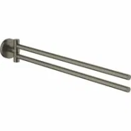 Держатель для полотенца GROHE Essentials двойной, поворотный, тёмный графит матовый (40371AL1)