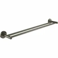 Держатель для полотенца GROHE Essentials 600 мм, двойной, тёмный графит матовый (40802AL1)