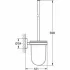 Туалетный ёршик GROHE Essentials с держателем, холодный рассвет матовый, (40374GN1) Туалетный ёршик GROHE Essentials с держателем, холодный рассвет матовый, (40374GN1)