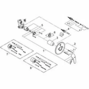 Смеситель для ванны GROHE Euroeco в комплекте с монтажной , хром (32747000) Смеситель для ванны GROHE Euroeco в комплекте с монтажной , хром (32747000)