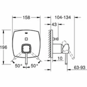 Внешняя часть смесителя для ванны GROHE Grandera, теплый закат глянец (24068DA0) Внешняя часть смесителя для ванны GROHE Grandera, теплый закат глянец (24068DA0)