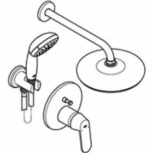 Душевая система GROHE Eurosmart Cosmopolitan со смесителем для душа, хром (25219001) Душевая система GROHE Eurosmart Cosmopolitan со смесителем для душа, хром (25219001)