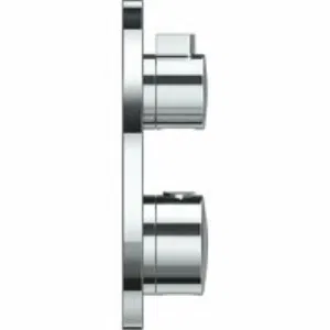Внешняя часть термостата для душа GROHE Grohtherm на 2 потребителя, круглая, хром (24076000) Внешняя часть термостата для душа GROHE Grohtherm на 2 потребителя, круглая, хром (24076000)