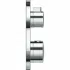 Внешняя часть термостата для душа GROHE Grohtherm на 2 потребителя, круглая, хром (24076000) Внешняя часть термостата для душа GROHE Grohtherm на 2 потребителя, круглая, хром (24076000)