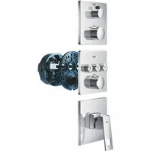 Внешняя часть термостата для душа GROHE Grohtherm на 2 потребителя, хром (24079000) Внешняя часть термостата для душа GROHE Grohtherm на 2 потребителя, хром (24079000)