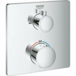 Внешняя часть термостата для ванны GROHE Grohtherm на 2 потребителя, хром (24080000) Внешняя часть термостата для ванны GROHE Grohtherm на 2 потребителя, хром (24080000)