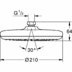 Душевой набор GROHE Grohtherm с Tempesta 210, 1 режим, 9,5 л/мин, хром (34726000) Душевой набор GROHE Grohtherm с Tempesta 210, 1 режим, 9,5 л/мин, хром (34726000)