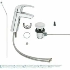 Смеситель для раковины GROHE Eurosmart, M-size, хром (23322001) Смеситель для раковины GROHE Eurosmart, M-size, хром (23322001)