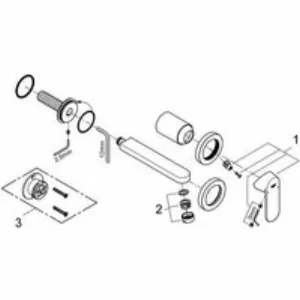 Внешняя часть смесителя для раковины GROHE Eurosmart Cosmopolitan на 2 отверстия, S-Size, хром (19381000) Внешняя часть смесителя для раковины GROHE Eurosmart Cosmopolitan на 2 отверстия, S-Size, хром (19381000)